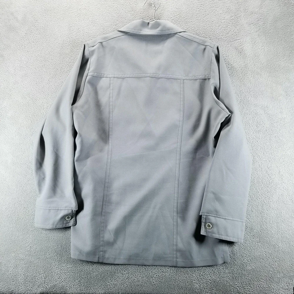 VTG Levis Panatela Jacket Mens XL Gray Western Shirt Jac Button Front 70s‎ - Picture 2 of 8